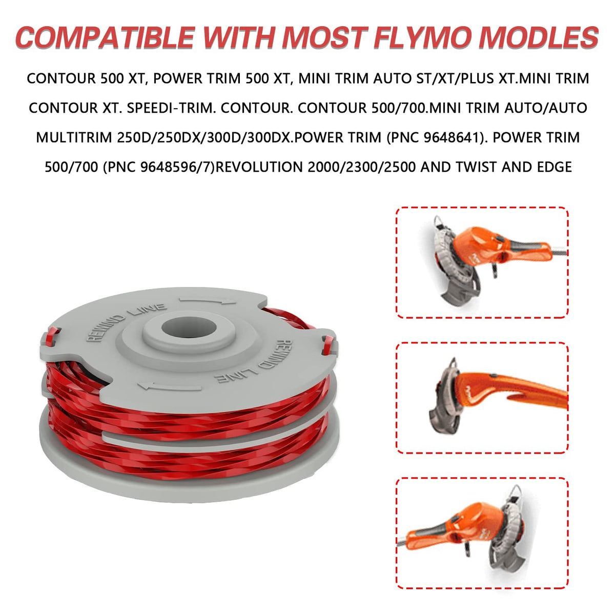 1.6mm Autofeed Strimmer Replacement Spool – Compatible with Flymo